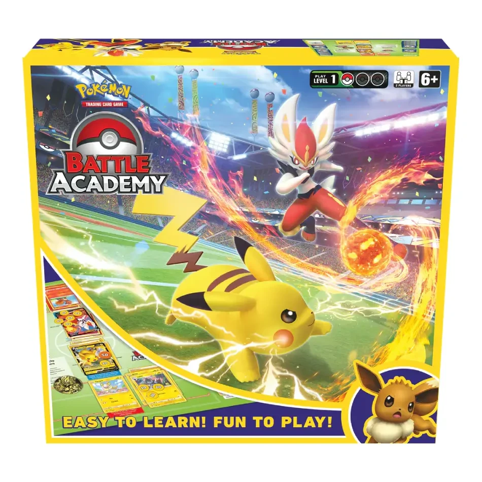pokemon-tcg-battle-academy-2022-cinderace-pikachu-ve-eevee-kart-oyunu-seti Pokemon TCG: Battle Academy 2022 - Cinderace, Pikachu ve Eevee - Kart Oyunu Seti - Görsel 1
