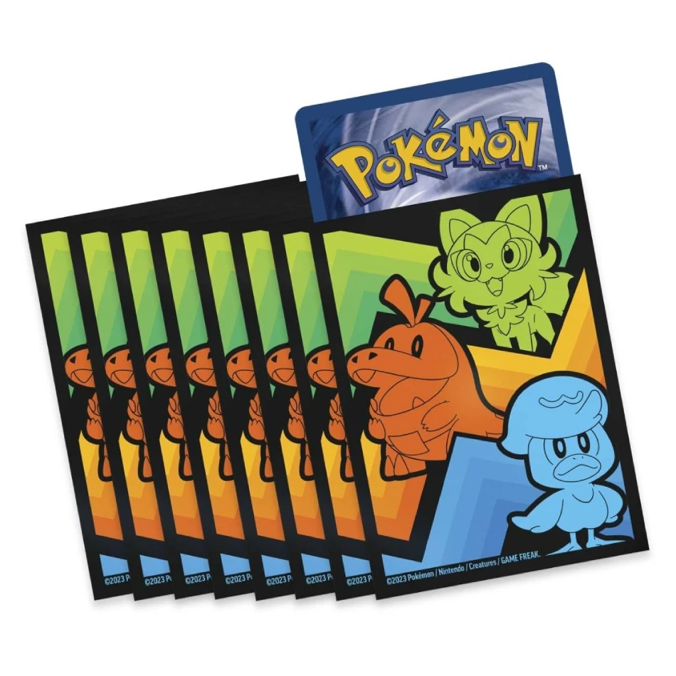 sprigatito-fuecoco-quaxly-pokemon-card-sleeve-65-adet Sprigatito Fuecoco Quaxly Pokemon Card Sleeve - 65 Adet - Görsel 1