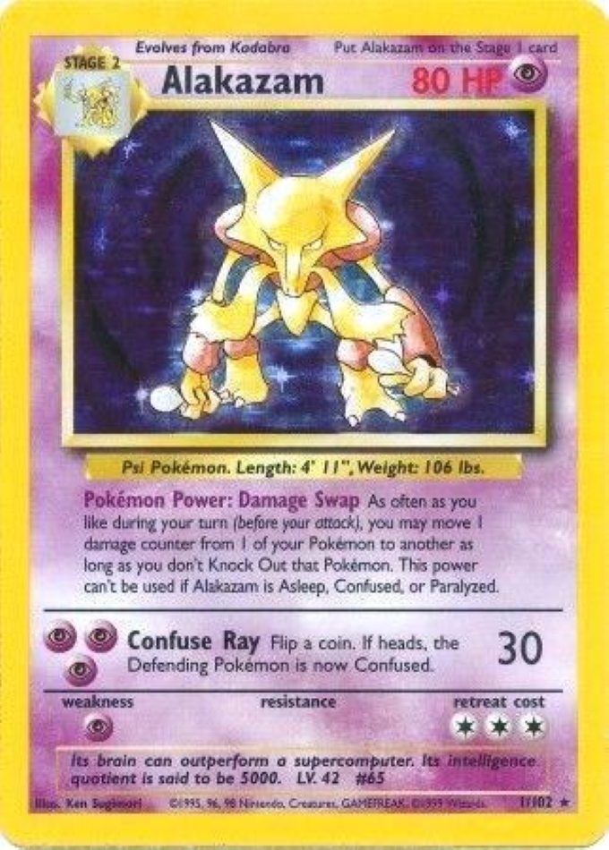 alakazam-holo-rare-base-set-1-102-pokemon-karti-1.jpg Alakazam - Holo Rare - Base Set - 1/102 - Pokemon Kartı - Görsel 1