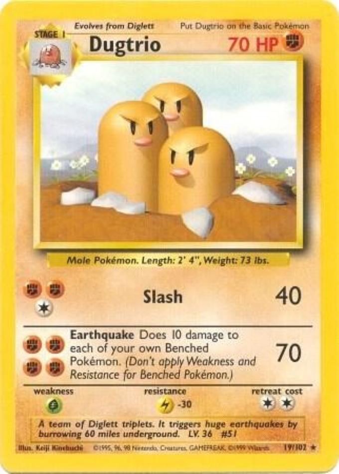 dugtrio-rare-base-set-19-102-pokemon-karti-1.jpg Dugtrio - Rare - Base Set - 19/102 - Pokemon Kartı - Görsel 1