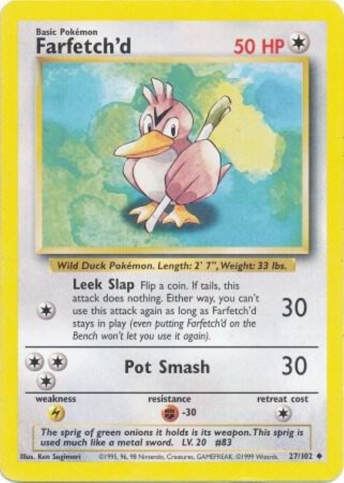farfetchd-uncommon-base-set-27-102-pokemon-karti-1.jpg Farfetch’d - Uncommon - Base Set - 27/102 - Pokemon Kartı - Görsel 1