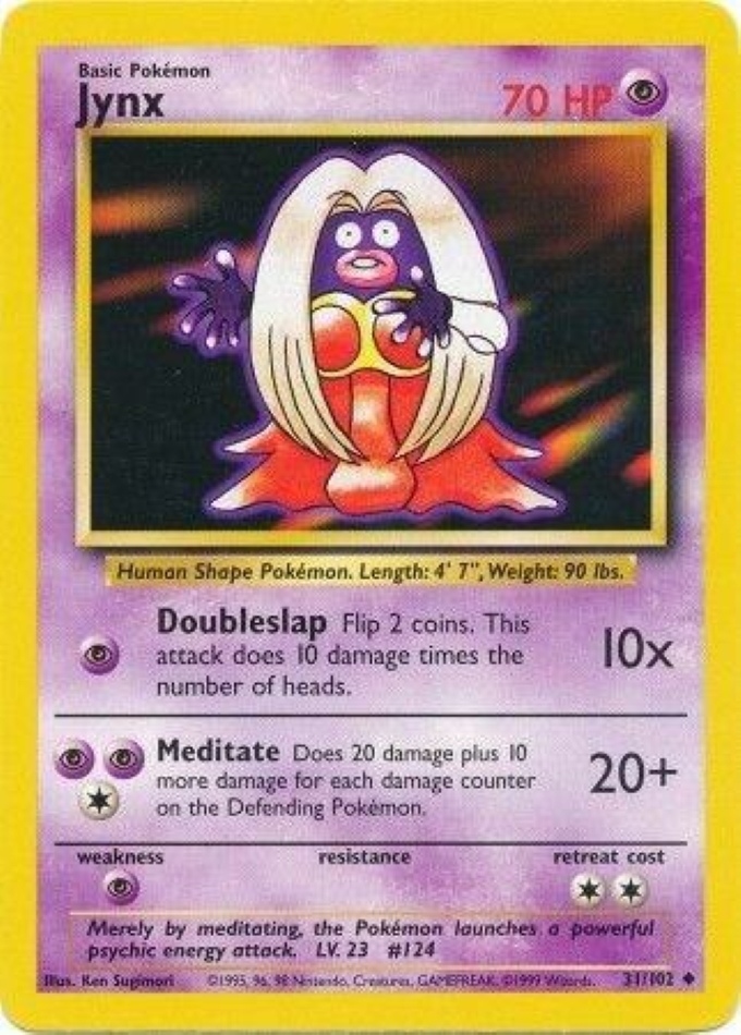jynx-uncommon-base-set-31-102-pokemon-karti-1.jpg Jynx - Uncommon - Base Set - 31/102 - Pokemon Kartı - Görsel 1