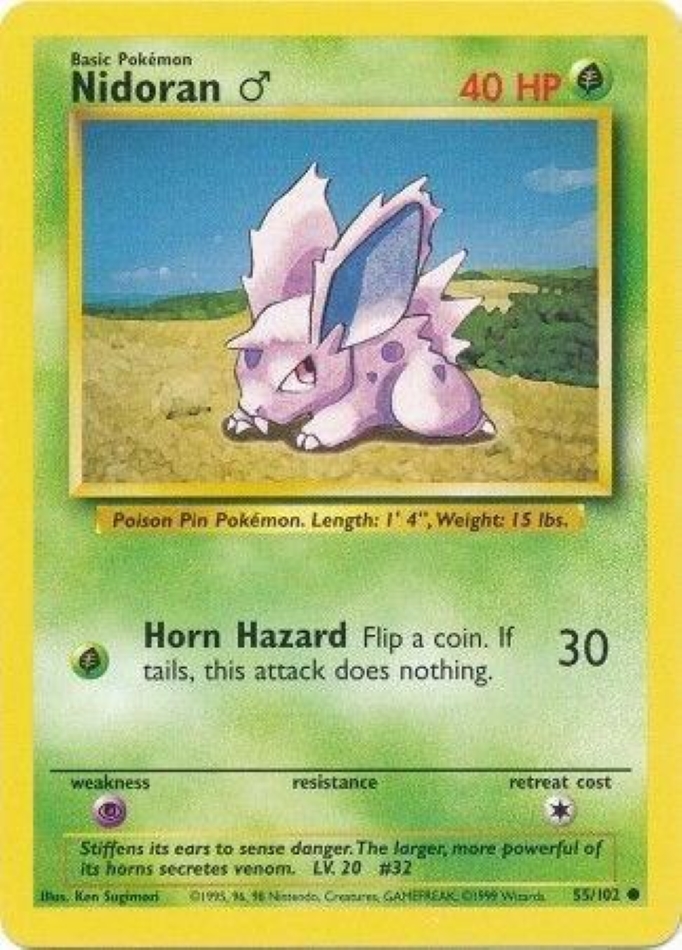 nidoran-m-common-base-set-55-102-pokemon-karti-1.jpg Nidoran ♂ - Common - Base Set - 55/102 - Pokemon Kartı - Görsel 1