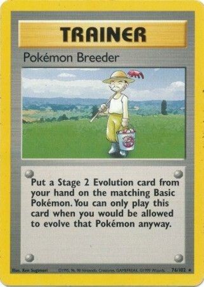 pokemon-breeder-rare-base-set-76-102-trainer-karti-1.jpg Pokémon Breeder - Rare - Base Set - 76/102 - Trainer Kartı - Görsel 1