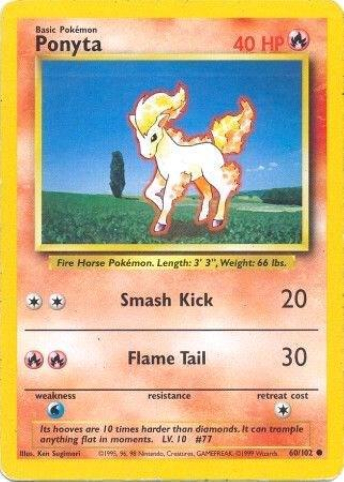 ponyta-common-base-set-60-102-pokemon-karti-1.jpg Ponyta - Common - Base Set - 60/102 - Pokemon Kartı - Görsel 1