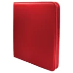 Ultra Pro Vivid 12 Cepli Fermuarlı Kırmızı Pro-Binder - 480 Kart Kapasiteli Kart Saklama Albümü