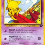 Abra - Common - Team Rocket - 49/82 - Pokemon Kartı