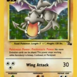 Aerodactyl - Holo Rare - Fossil - 1/62 - Pokemon Kartı