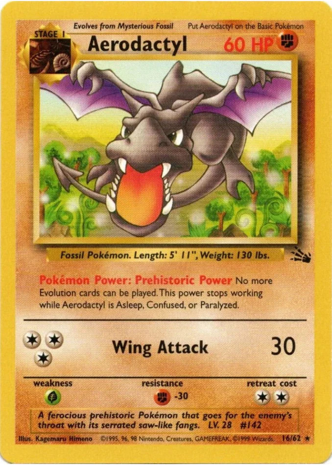 aerodactyl-rare-fossil-16-62-pokemon-karti.webp Aerodactyl - Rare - Fossil - 16/62 - Pokemon Kartı - Görsel 1