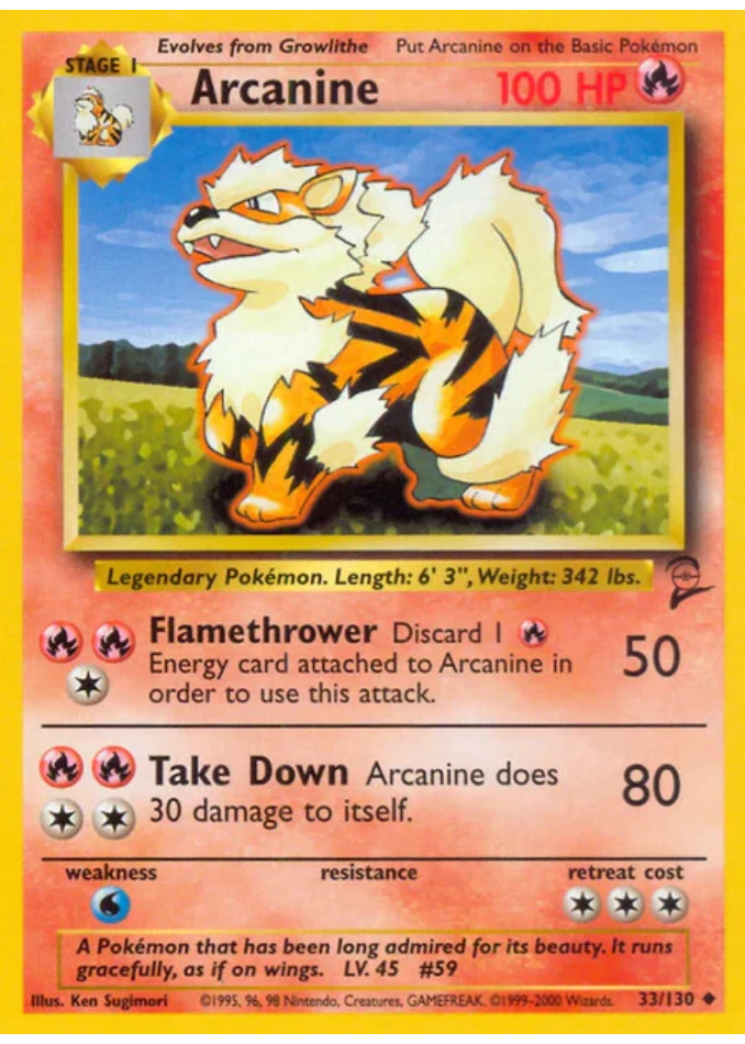 arcanine-uncommon-base-set-2-33-130-pokemon-karti.webp Arcanine - Uncommon - Base Set 2 - 33/130 - Pokemon Kartı - Görsel 1