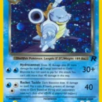 Dark Blastoise - Holo Rare - Team Rocket - 3/82 - Pokemon Kartı