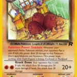Dark Dugtrio - Rare - Team Rocket - 23/82 - Pokemon Kartı
