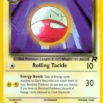 Dark Electrode - Uncommon - Team Rocket - 34/82 - Pokemon Kartı