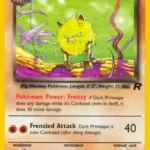 Dark Primeape - Uncommon - Team Rocket - 43/82 - Pokemon Kartı