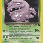 Dark Weezing - Holo Rare - Team Rocket - 14/82 - Pokemon Kartı