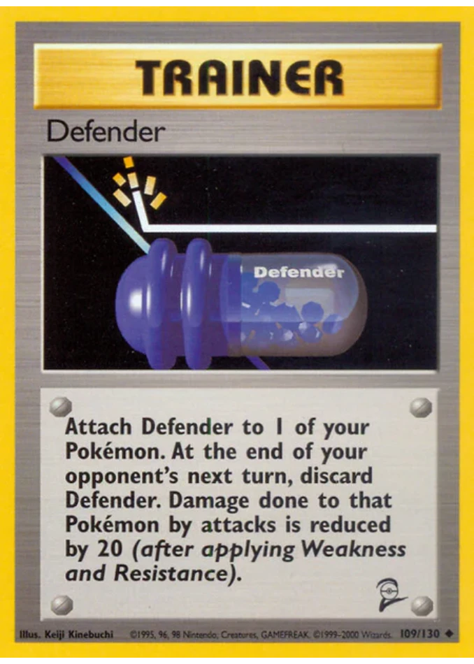 defender-uncommon-base-set-2-109-130-trainer-karti.webp Defender - Uncommon - Base Set 2 - 109/130 - Trainer Kartı - Görsel 1