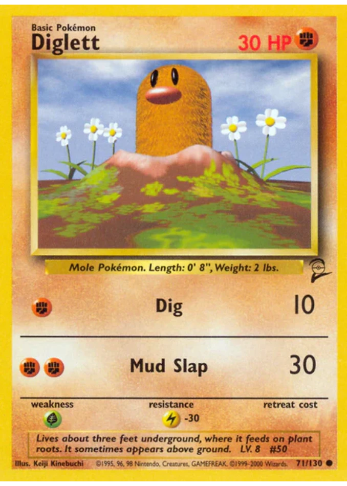 diglett-common-base-set-2-71-130-pokemon-karti.webp Diglett - Common - Base Set 2 - 71/130 - Pokemon Kartı - Görsel 1