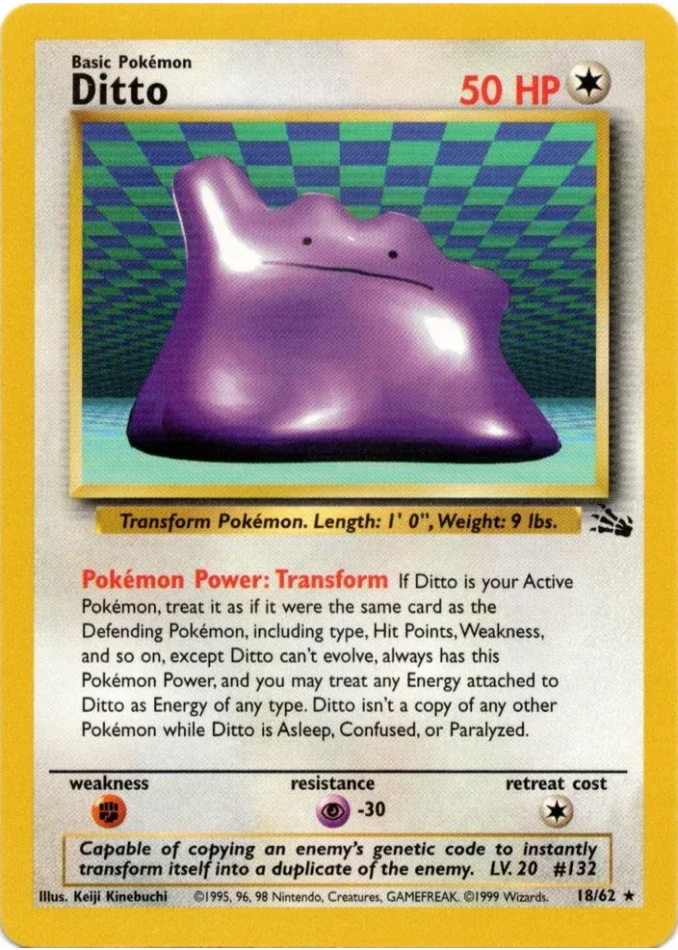 ditto-rare-fossil-18-62-pokemon-karti.webp Ditto - Rare - Fossil - 18/62 - Pokemon Kartı - Görsel 1