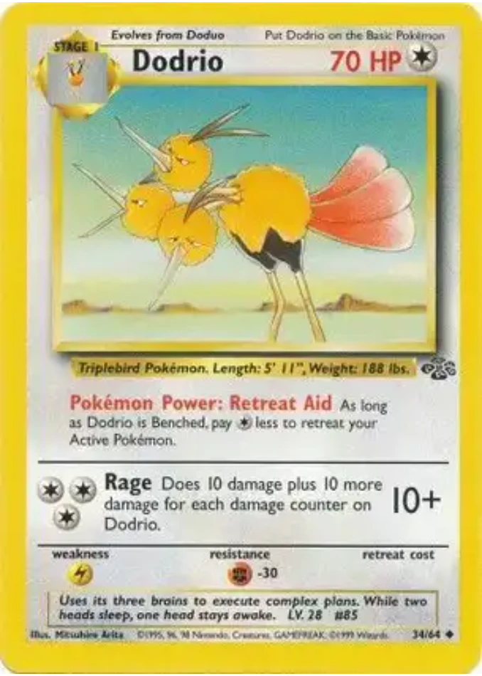 dodrio-uncommon-jungle-34-64-pokemon-karti.webp Dodrio - Uncommon - Jungle - 34/64 - Pokemon Kartı - Görsel 1