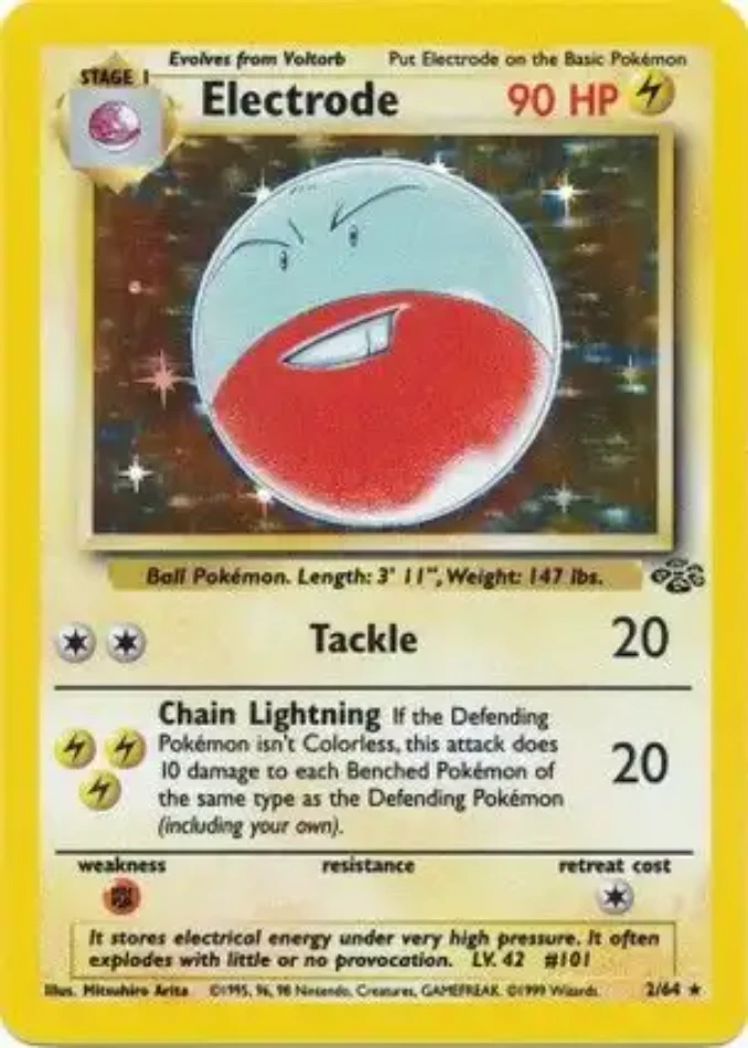 electrode-holo-rare-jungle-2-64-pokemon-karti.webp Electrode - Holo Rare - Jungle - 2/64 - Pokemon Kartı - Görsel 1