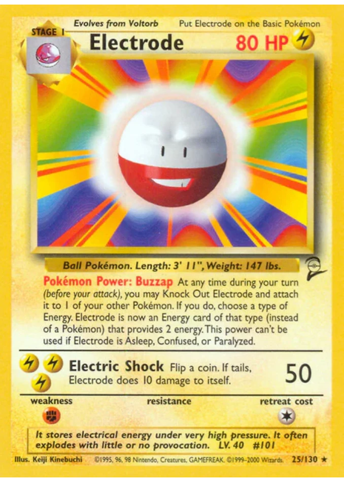 electrode-rare-base-set-2-25-130-pokemon-karti.webp Electrode - Rare - Base Set 2 - 25/130 - Pokemon Kartı - Görsel 1
