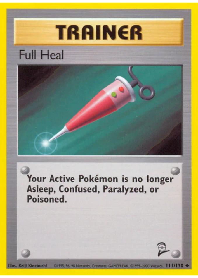 full-heal-uncommon-base-set-2-111-130-trainer-karti.webp Full Heal - Uncommon - Base Set 2 - 111/130 - Trainer Kartı - Görsel 1