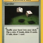 Gambler - Common - Fossil - 60/62 - Trainer Kartı