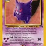 Gengar - Rare - Fossil - 20/62 - Pokemon Kartı