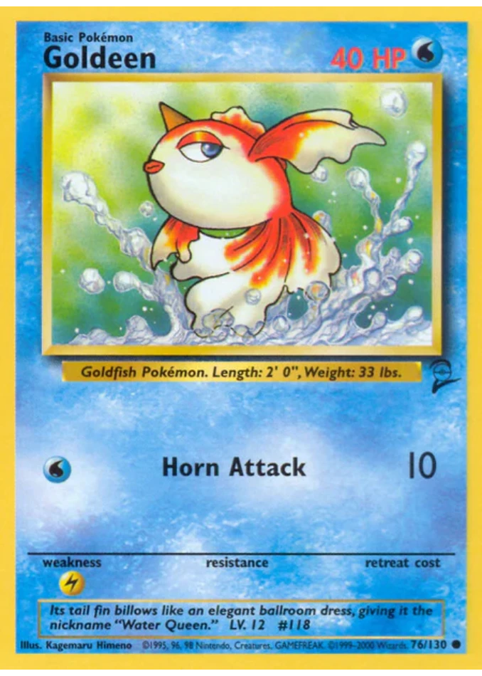 goldeen-common-base-set-2-76-130-pokemon-karti.webp Goldeen - Common - Base Set 2 - 76/130 - Pokemon Kartı - Görsel 1