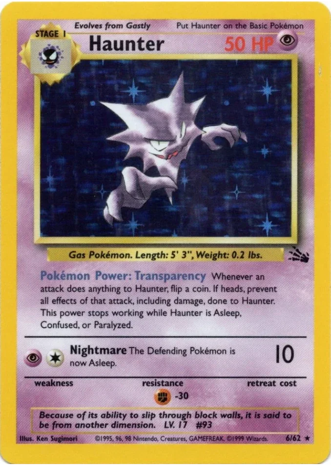 haunter-holo-rare-fossil-6-62-pokemon-karti.webp Haunter - Holo Rare - Fossil - 6/62 - Pokemon Kartı - Görsel 1