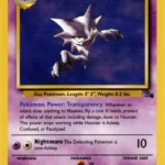 Haunter - Rare - Fossil - 21/62 - Pokemon Kartı