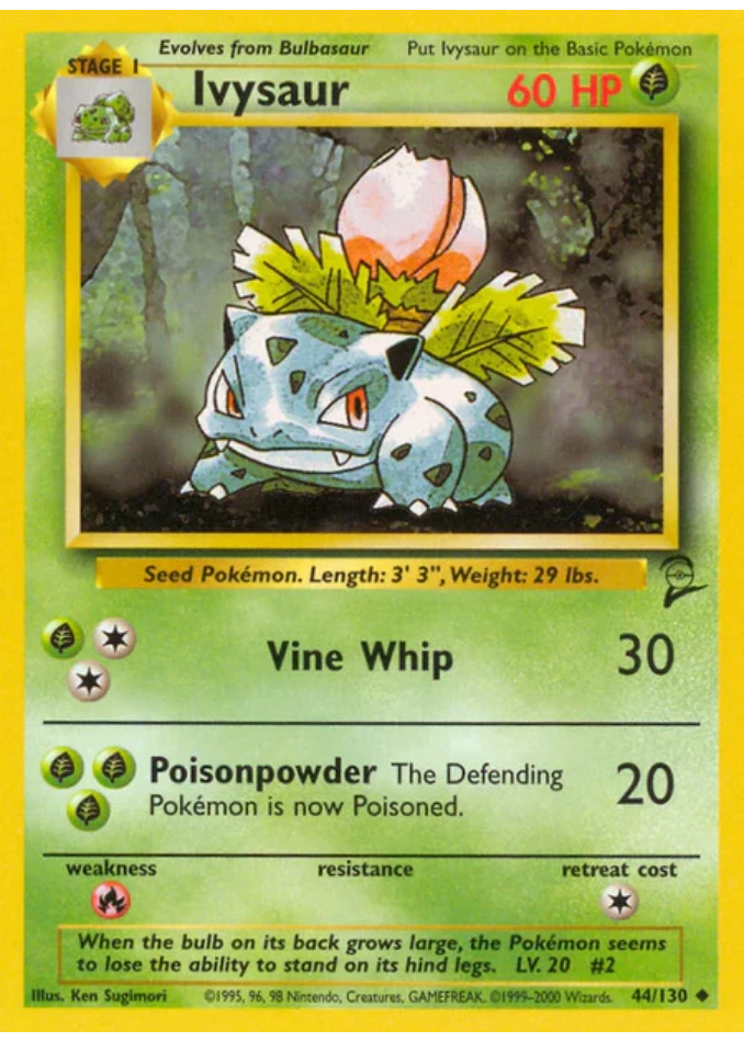 ivysaur-uncommon-base-set-2-44-130-pokemon-karti.webp Ivysaur - Uncommon - Base Set 2 - 44/130 - Pokemon Kartı - Görsel 1
