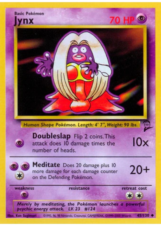 jynx-uncommon-base-set-2-45-130-pokemon-karti.webp Jynx - Uncommon - Base Set 2 - 45/130 - Pokemon Kartı - Görsel 1