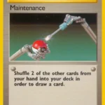 Maintenance - Uncommon - Base Set 2 - 112/130 - Trainer Kartı