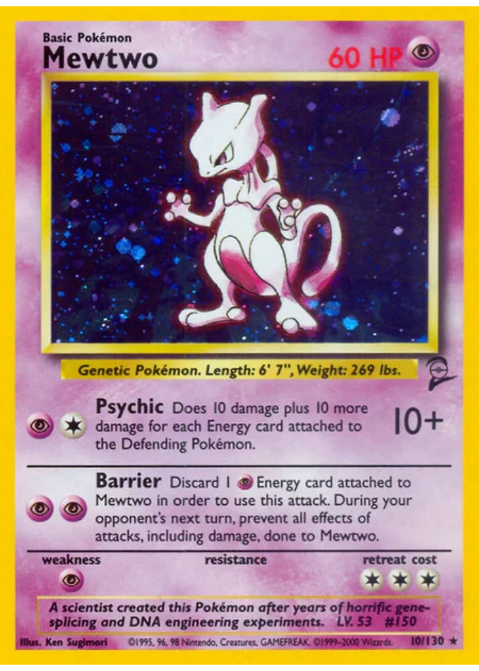 mewtwo-holo-rare-base-set-2-10-130-pokemon-karti.webp Mewtwo - Holo Rare - Base Set 2 - 10/130 - Pokemon Kartı - Görsel 1