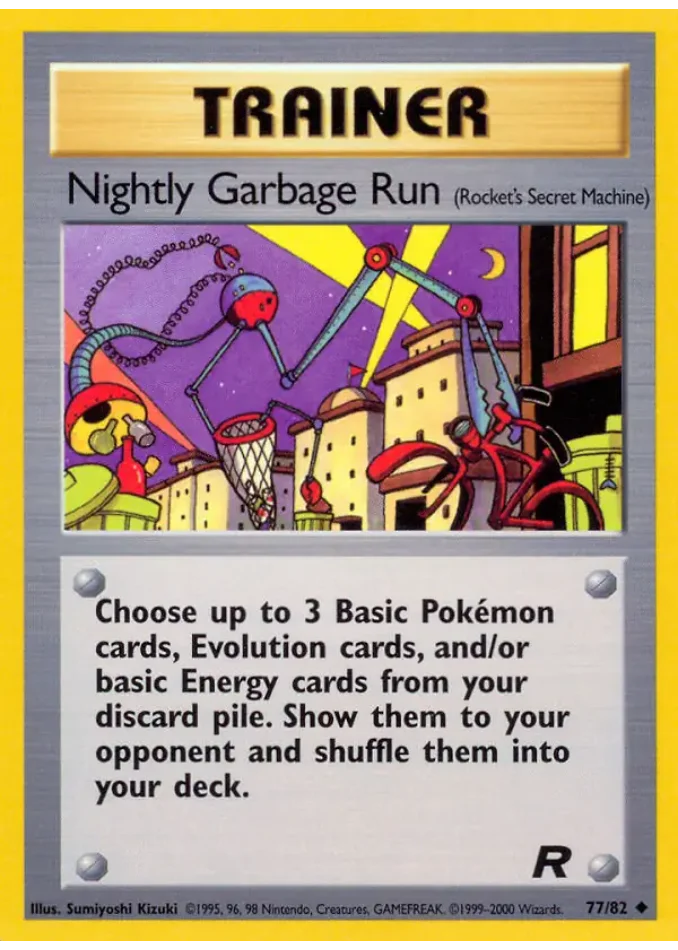 nightly-garbage-run-uncommon-team-rocket-77-82-trainer-karti.webp Nightly Garbage Run - Uncommon - Team Rocket - 77/82 - Trainer Kartı - Görsel 1
