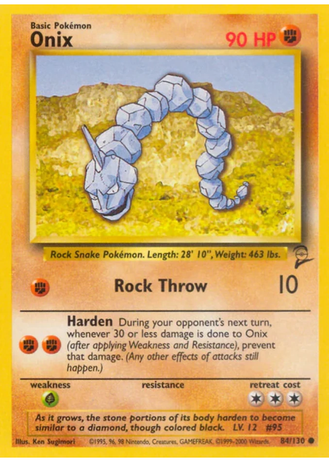 onix-common-base-set-2-84-130-pokemon-karti.webp Onix - Common - Base Set 2 - 84/130 - Pokemon Kartı - Görsel 1