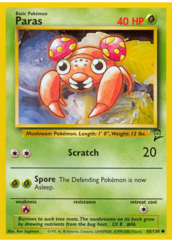 paras-common-base-set-2-85-130-pokemon-karti.webp Paras - Common - Base Set 2 - 85/130 - Pokemon Kartı - Görsel 1