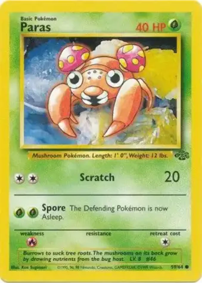 paras-common-jungle-59-64-pokemon-karti.webp Paras - Common - Jungle - 59/64 - Pokemon Kartı - Görsel 1
