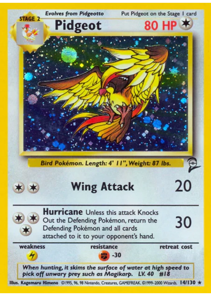pidgeot-holo-rare-base-set-2-14-130-pokemon-karti.webp Pidgeot - Holo Rare - Base Set 2 - 14/130 - Pokemon Kartı - Görsel 1