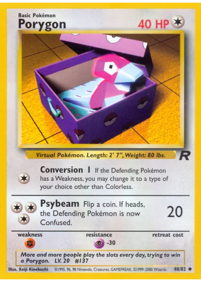 porygon-uncommon-team-rocket-48-82-pokemon-karti.webp Porygon - Uncommon - Team Rocket - 48/82 - Pokemon Kartı - Görsel 1