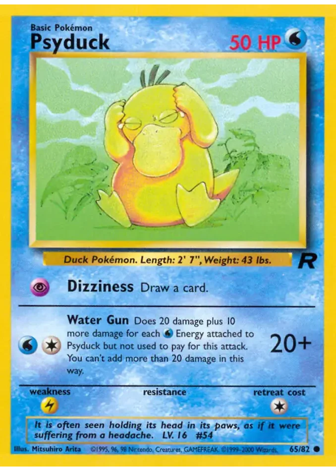 psyduck-common-team-rocket-65-82-pokemon-karti.webp Psyduck - Common - Team Rocket - 65/82 - Pokemon Kartı - Görsel 1