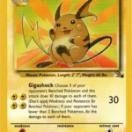 Raichu - Rare - Fossil - 29/62 - Pokemon Kartı