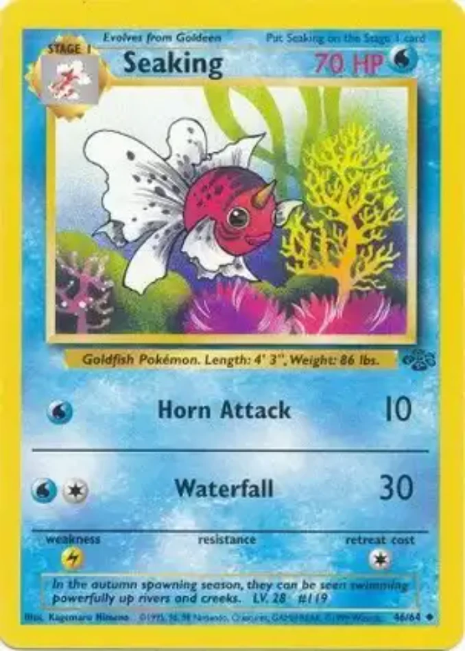 seaking-uncommon-jungle-46-64-pokemon-karti.webp Seaking - Uncommon - Jungle - 46/64 - Pokemon Kartı - Görsel 1
