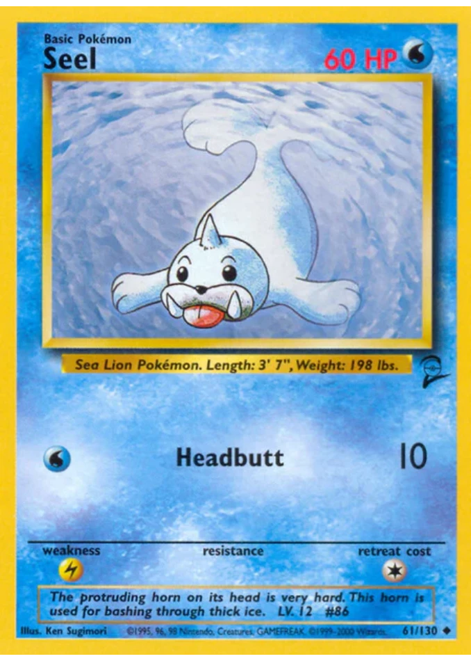 seel-uncommon-base-set-2-61-130-pokemon-karti.webp Seel - Uncommon - Base Set 2 - 61/130 - Pokemon Kartı - Görsel 1
