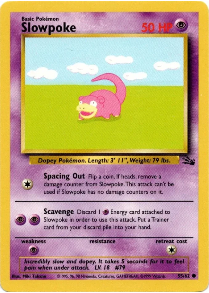 slowpoke-common-fossil-55-62-pokemon-karti.webp Slowpoke - Common - Fossil - 55/62 - Pokemon Kartı - Görsel 1