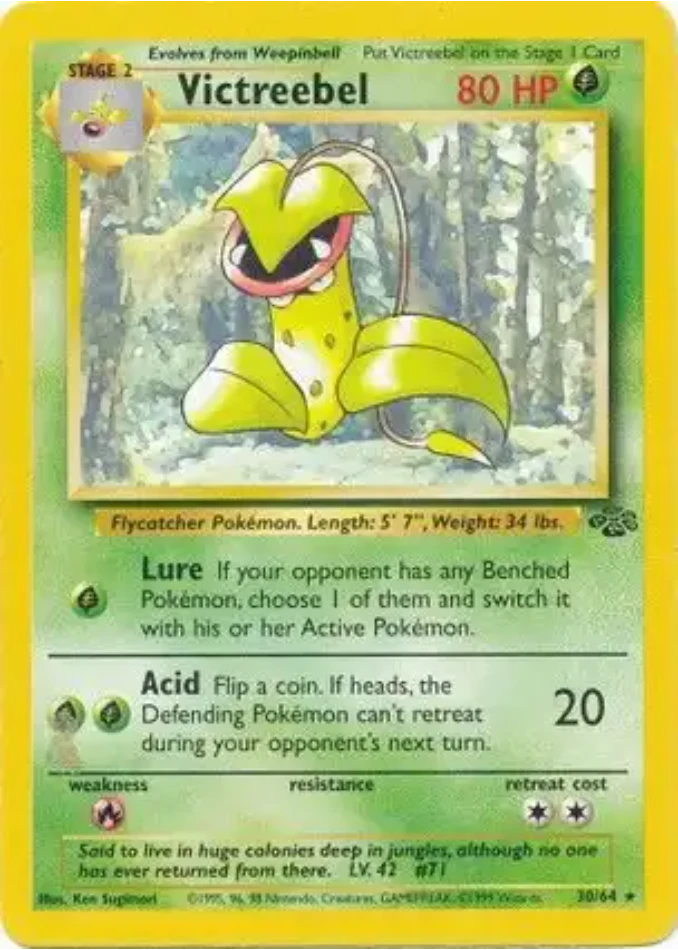 victreebel-rare-jungle-30-64-pokemon-karti.webp Victreebel - Rare - Jungle - 30/64 - Pokemon Kartı - Görsel 1