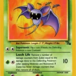 Zubat - Common - Fossil - 57/62 - Pokemon Kartı