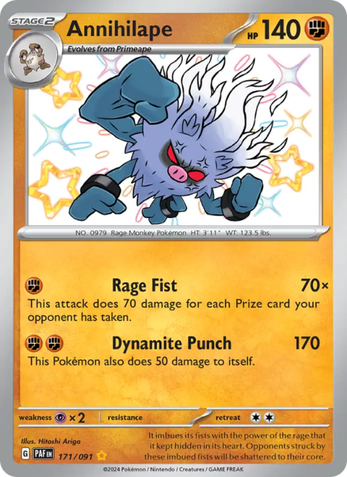 annihilape-paldean-fates-171-91-pokemon-karti.webp Annihilape - Shiny Rare - Paldean Fates - 171/91 - Pokemon Kartı - Görsel 1