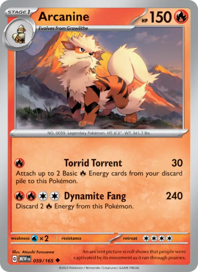 arcanine-uncommon-151-059-165-pokemon-karti.webp Arcanine - Reverse Holo Uncommon - 151 - 059/165 - Pokemon Kartı - Görsel 1